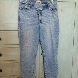 Abercrombie & Fitch Light Blue Skinny High Rise Ankle Jeans